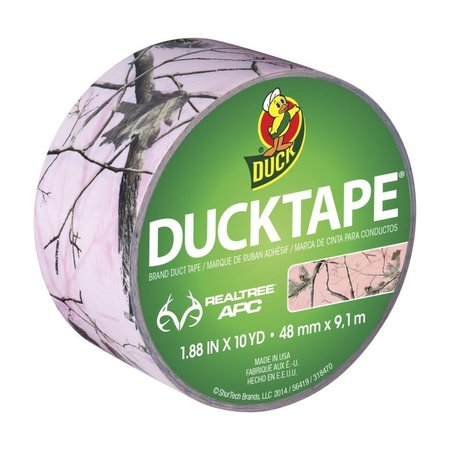 DUCK BRAND Tape Duct Real Tree Pink 10Yd 283109